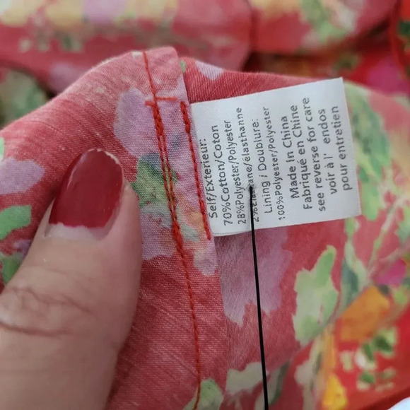 $420 Caroline Constas Kaia Strapless Bustier Mini Dress Red Radiant Flor… - Picture 14 of 16